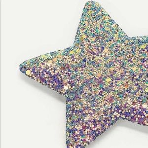 Keychain- star- sequin